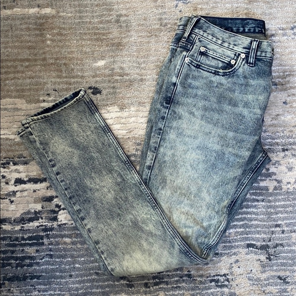 Pacsun blue acid washed jeans. Skinny 33x30